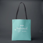 Bolso De Tela Escritura del nombre o del monograma del favor de<br><div class="desc">Sorprenda a sus damas de honor con este nombre de encargo elegante o el monograma agradece el regalo del favor usted/del boda. ** El color de fondo se puede cambiar para hacer juego sus colores del boda ** apenas haga clic en el personalizar él y entonces el pequeño cuentagotas de...</div>