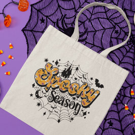 Bolso De Tela Escritura moderna de Halloween en temporada de fan