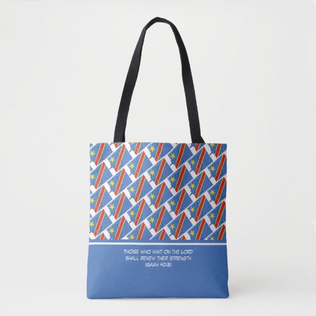Bolso De Tela Escritura personalizada de Personalizado de FLAG d (Anverso)