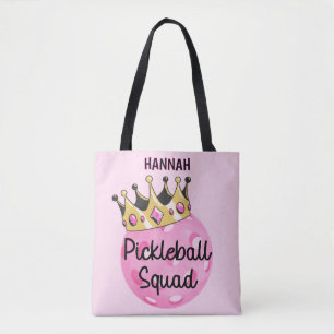 Bolso De Tela Escuadrón de bolas de la corona rosa personalizado