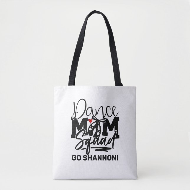 Bolso De Tela Escuadrón de danza personalizada (Anverso)
