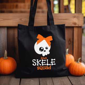 Bolso De Tela Escuadrón de esquí dobla a Naranja Halloween Trick