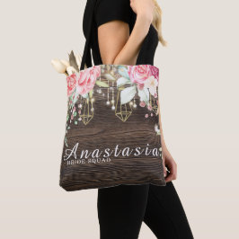 Bolso De Tela Escuadrón de novias personalizadas rusas Bodas flo