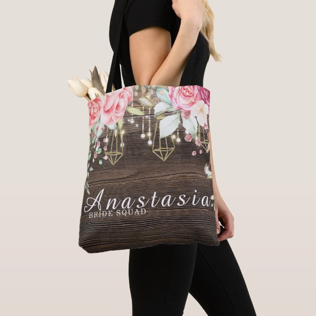 Bolso De Tela Escuadrón de novias personalizadas rusas Bodas flo (Detalle)