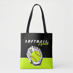 Bolso De Tela Escuadrón de Softball personalizado
