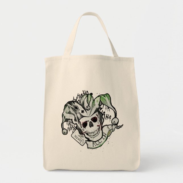 Bolso De Tela Escuadrón suicida | Broker Skull "All In" Tattoo A (Frente)