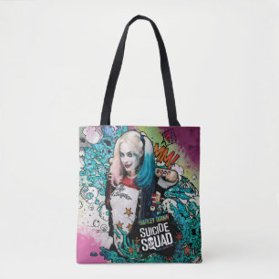 Bolso De Tela Escuadrón suicida Graffiti de caracteres de Harl