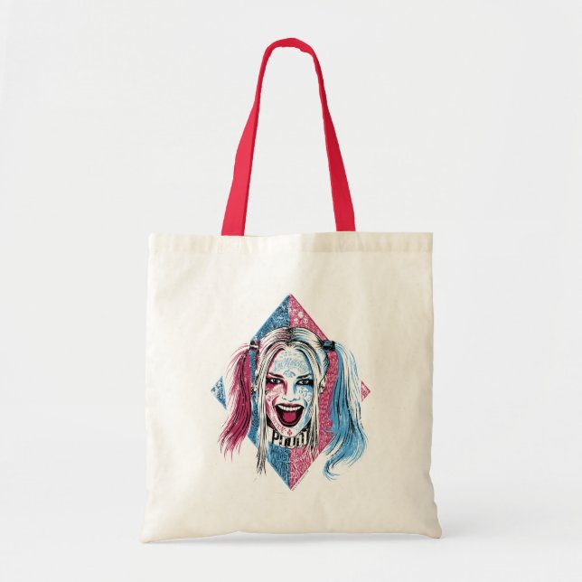 Bolso De Tela Escuadrón suicida | Harley Laugh (Frente)