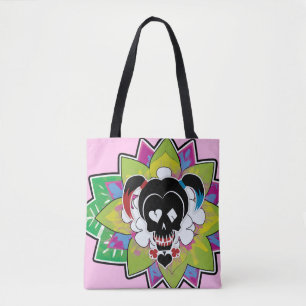 Bolso De Tela Escuadrón suicida   Harley Quinn Skull Tattoo Art