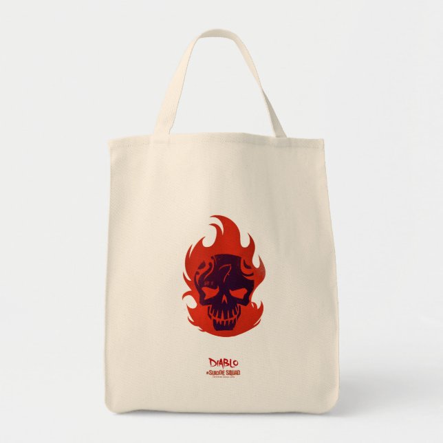 Bolso De Tela Escuadrón suicida | Icono de Diablo (Frente)