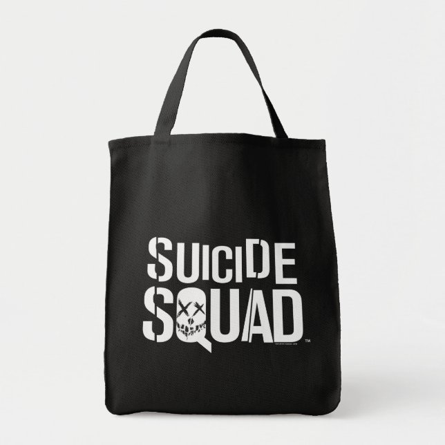 Bolso De Tela Escuadrón suicida | Logotipo blanco (Frente)