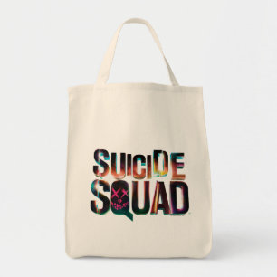 Bolso De Tela Escuadrón suicida Logotipo de brillo colorido