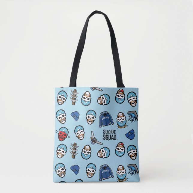 Bolso De Tela Escuadrón suicida | Patrón de Emoji Capitán Boomer (Anverso)