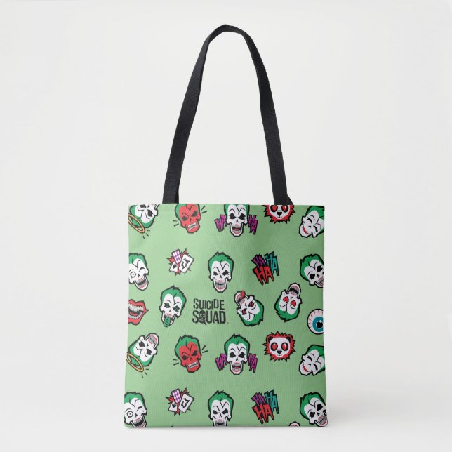 Bolso De Tela Escuadrón suicida | Patrón de Emoji de Joker (Anverso)