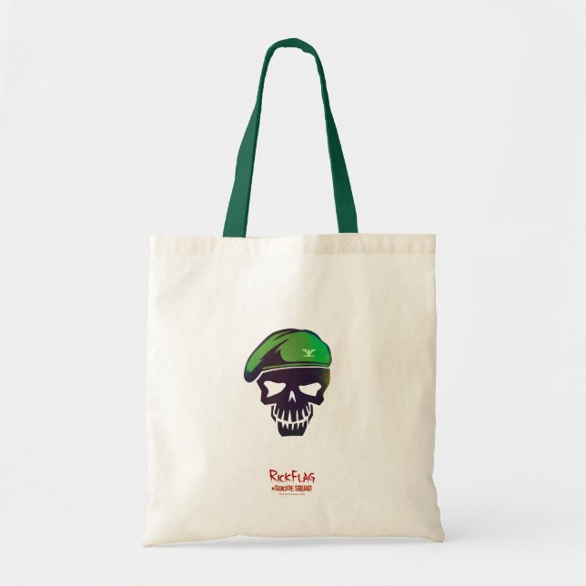 Bolso De Tela Escuadrón suicida | Rick Flag Head Icon (Frente)