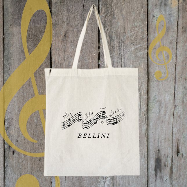 Bolso De Tela Escucha Compositor de Música Clásica Vincenzo Bell (Subido por el creador)