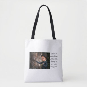 Bolso De Tela Escuche su corazón