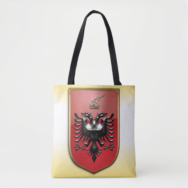 Bolso De Tela Escudo de armas albanés (Anverso)