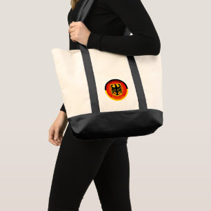 Bolso De Tela Escudo de Armas de Alemania Forma Circular