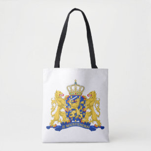 Bolso De Tela Escudo de armas de los Países Bajos sobre posición