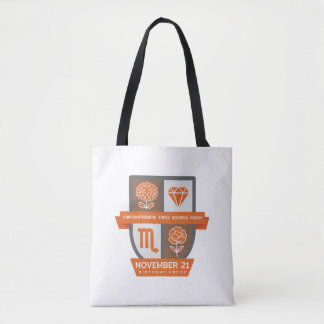 Bolso De Tela Escudo de cumpleaños de Escorpio™ para el 1-21 de