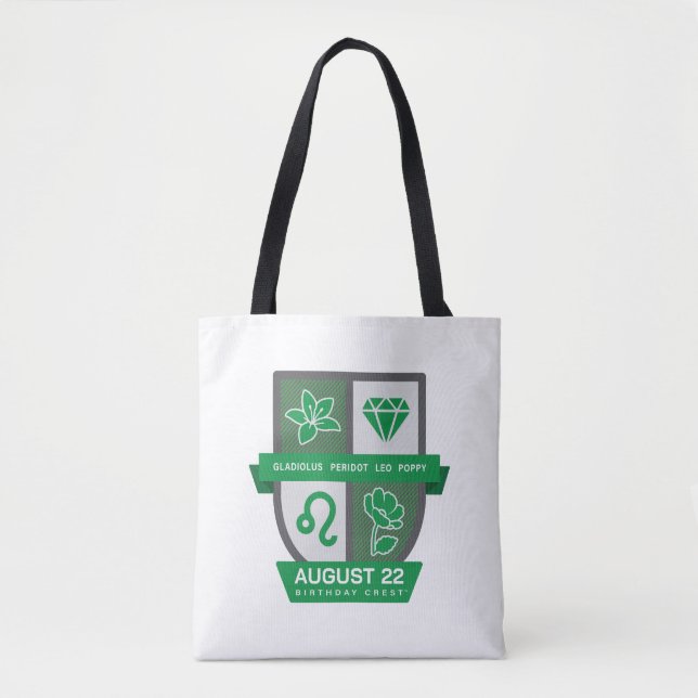 Bolso De Tela Escudo de Cumpleaños de Leo™ para el 1-22 de agost (Anverso)