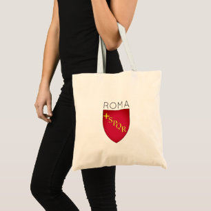 Bolso De Tela Escudo de la ciudad de Roma, Italia