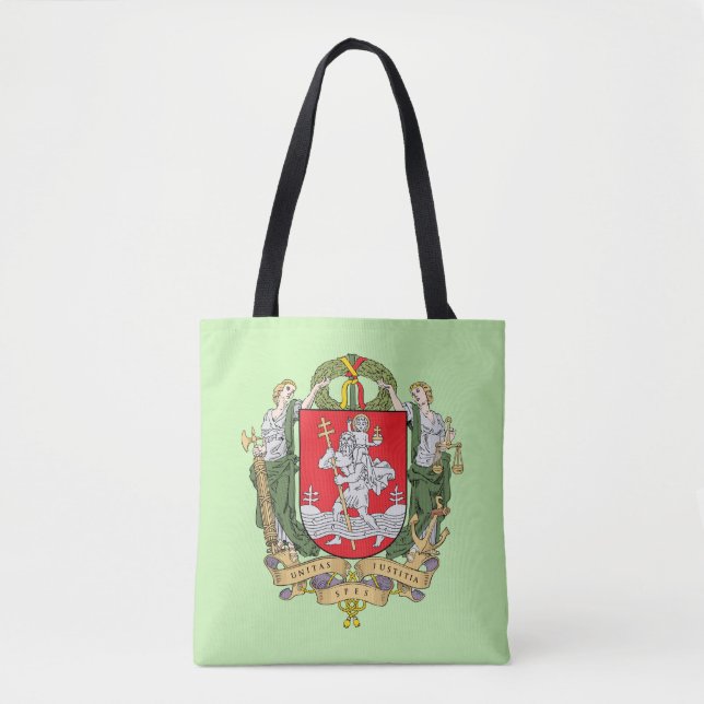Bolso De Tela Escudo de Vilnius, Lituania Tote Bag (Anverso)