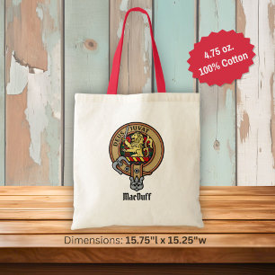 Bolso De Tela Escudo del Clan MacDuff sobre Tartán