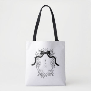 Bolso De Tela Escudo victoriano se inclina a favor de la boda de