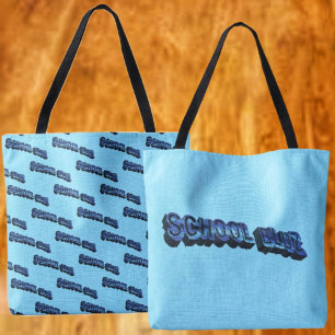 Bolso De Tela Escuela Bluz-3DII