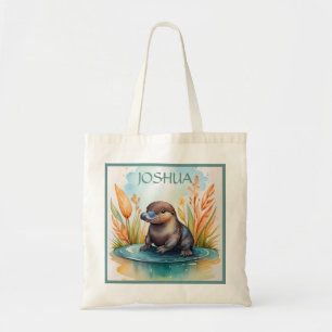 Bolso De Tela Escuela de agua animal para bebés de Platypus aust