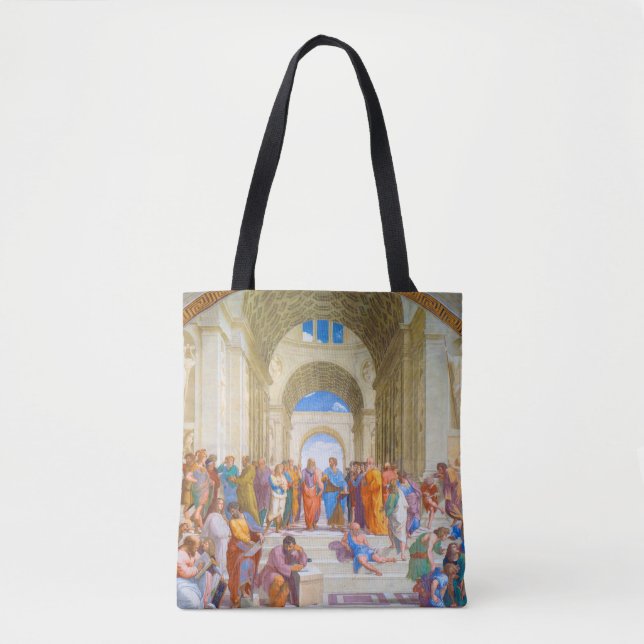 Bolso De Tela Escuela de Atenas, Raphael, 1509-1510 (Anverso)