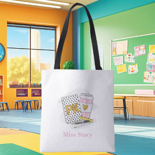 Bolso De Tela Escuela de Bloc de notas blanco para personalizado