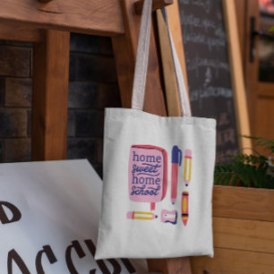 Bolso De Tela Escuela de Hogar Tote Bag