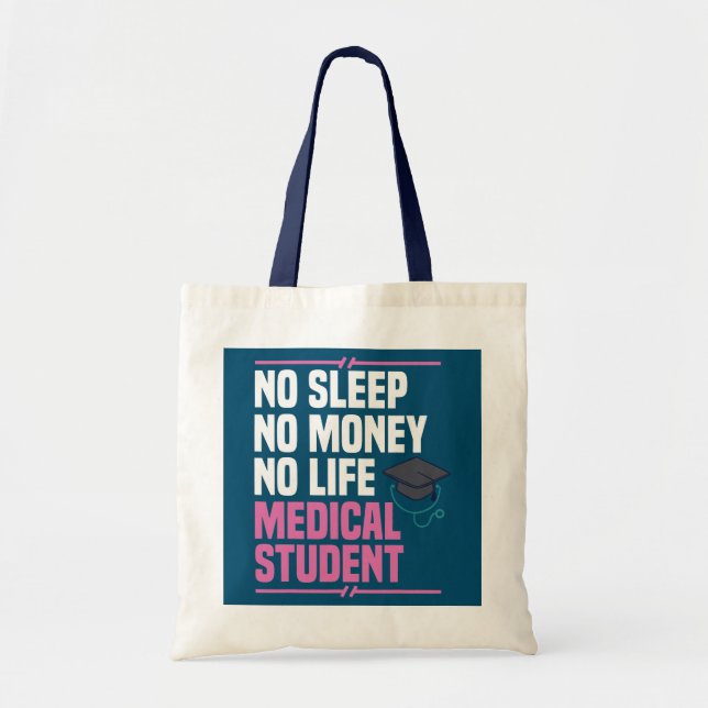 Bolso De Tela Escuela de Medicina Médica Educación Med Estudiant (Frente)