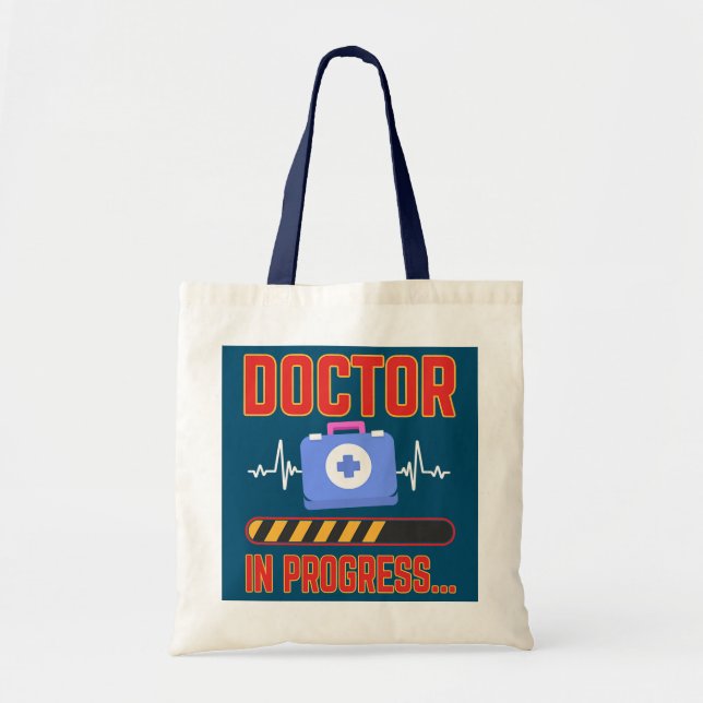 Bolso De Tela Escuela de Medicina para Hombres Médica Estudiante (Frente)