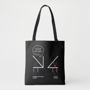 Bolso De Tela Escuela elogiosa del ángulo agudo del regalo del