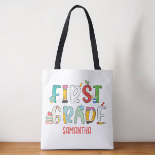 Bolso De Tela Escuela personalizada de primer grado