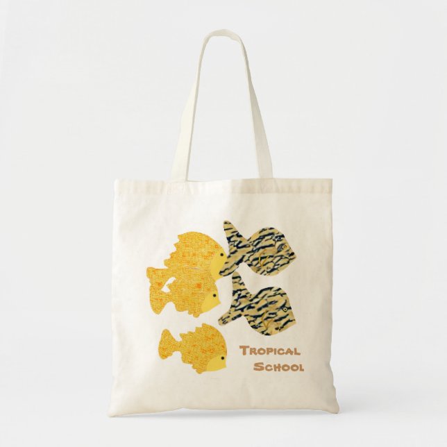 Bolso De Tela Escuela Tropical (Frente)