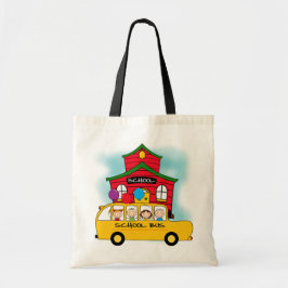 Bolso De Tela Escuela y camisetas y regalos del autobús escolar