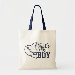 Bolso De Tela Ése es mi Personalizado Béisbol mamá Softball Mamá
