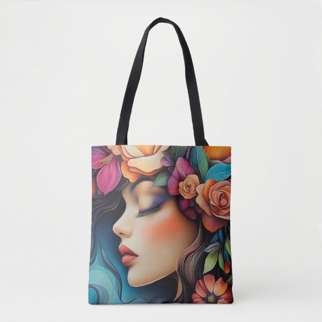 Bolso De Tela Esencia floral (Anverso)