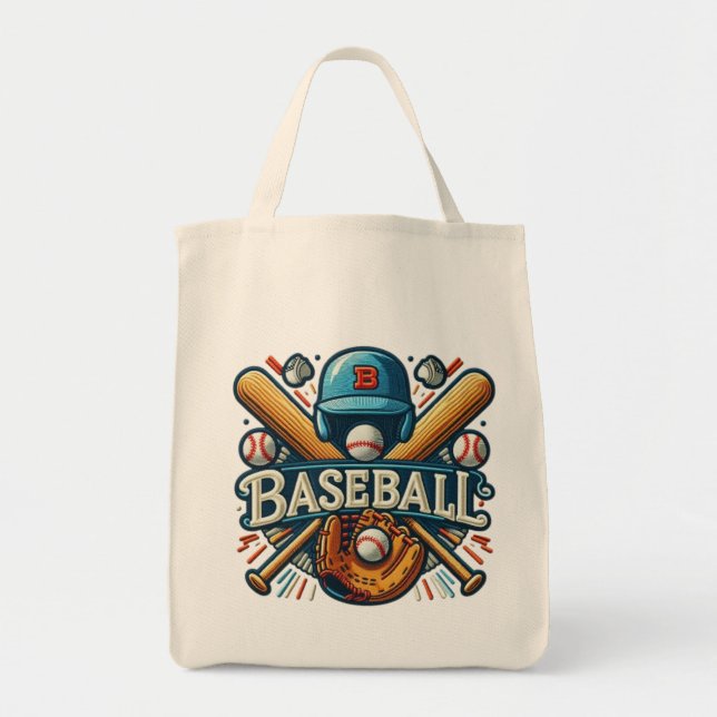 Bolso De Tela Esencias clásicas de béisbol / Elegante leyenda re (Frente)