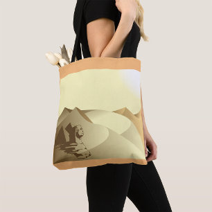 Bolso De Tela Esfinge En El Desierto