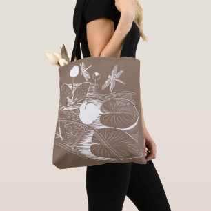 Bolso De Tela Esgrima de nenúfares