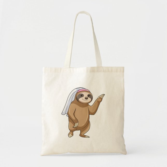 Bolso De Tela Eslogan como novias con velo (Frente)