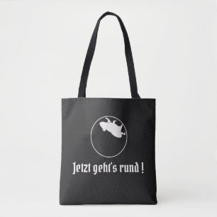 Bolso De Tela Eslogan en alemán Jetzt geht's rund