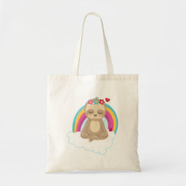 Bolso De Tela Eslora meditadora suave con arcoiris