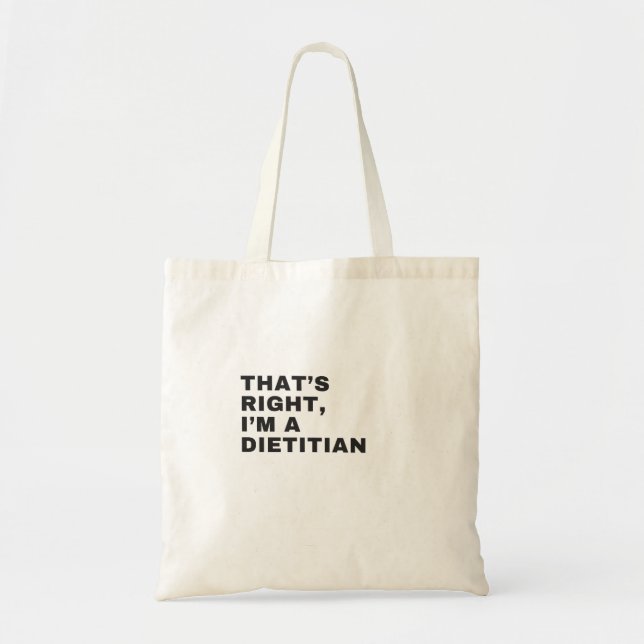 BOLSO DE TELA ESO ES CIERTO, SOY DIETITIANO (Frente)